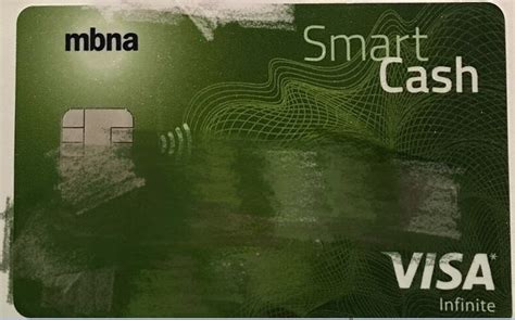 mbna smart card visa|MBNA smart cash VISA infinite.